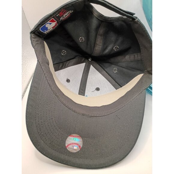 Miami Marlins MLB Black Adjustable Baseball Cap Hat Embroidered Logo - Picture 7 of 9